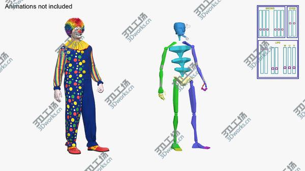 images/goods_img/20210312/3D Funny Clown Costume Rigged Fur/4.jpg